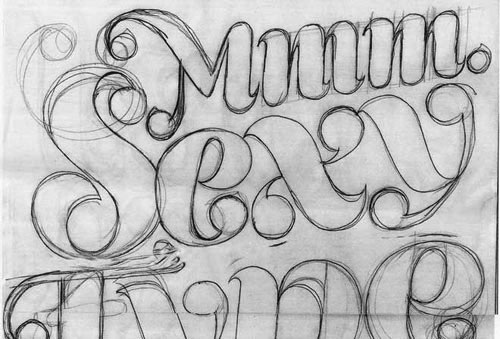 mmm sexy type sketch