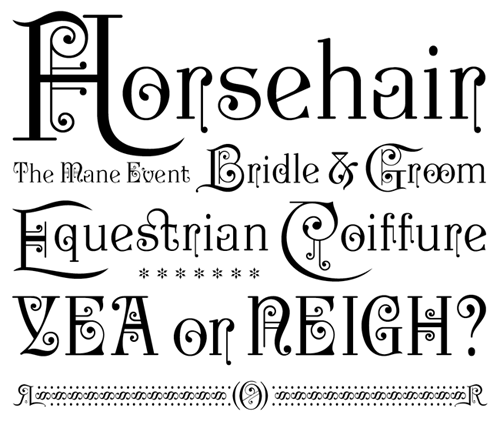 Type: Horsehair by Paul D Hunt. Typography: Joseph Newton