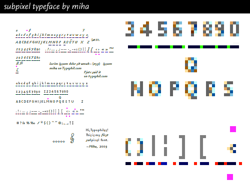 subpixel typeface