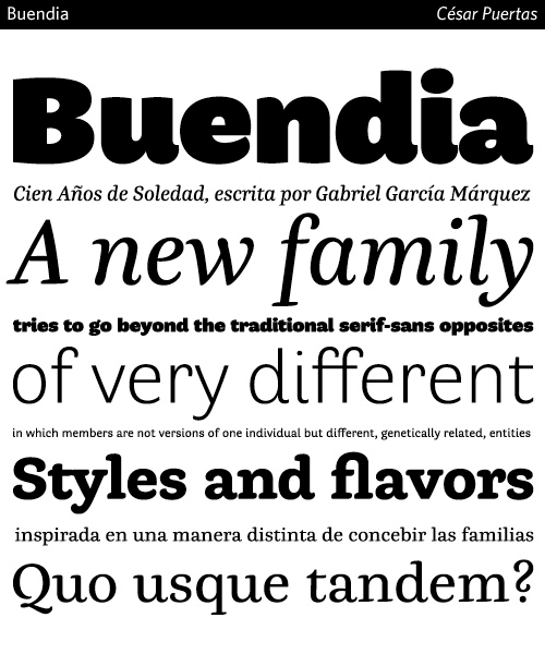 Buendia-typeface