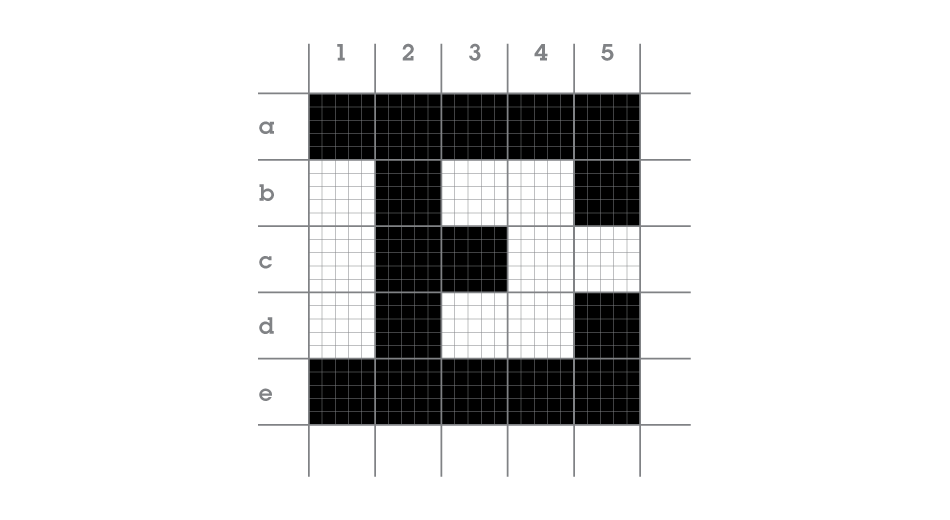 10 ft: Illiterate Tumbling E (9 Line) Chart