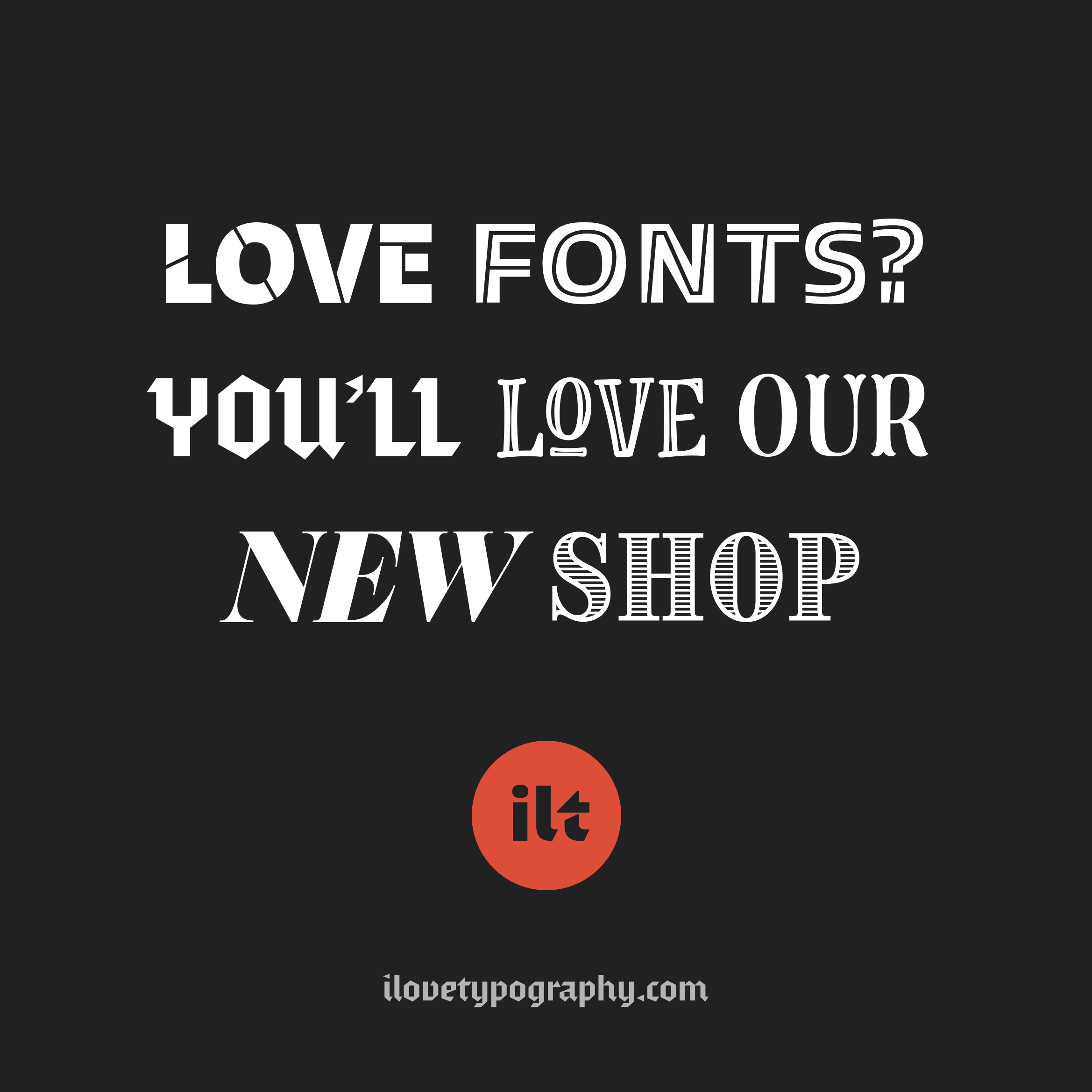i love you font
